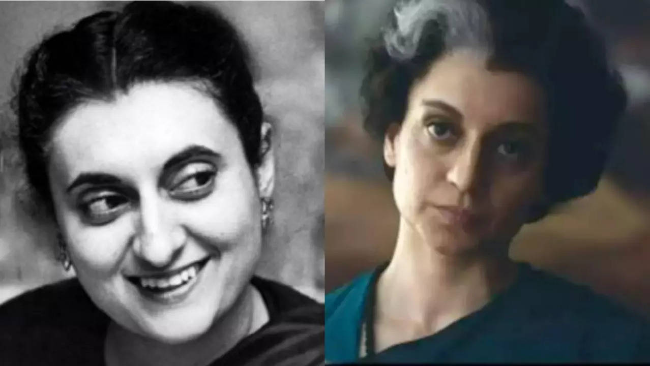 Indira Gandhi, Kangana Ranaut (L-R)