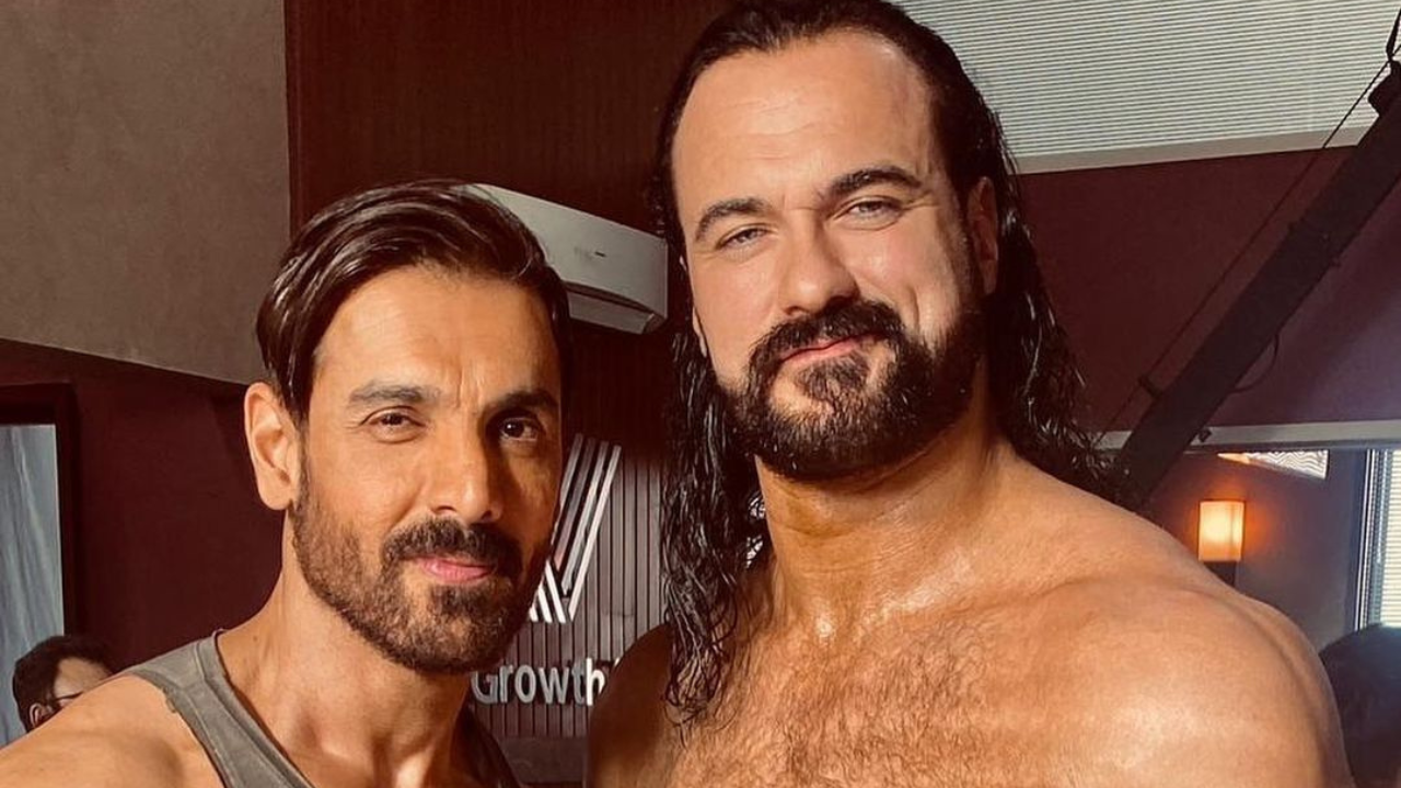 John Abraham and Drew McIntyre