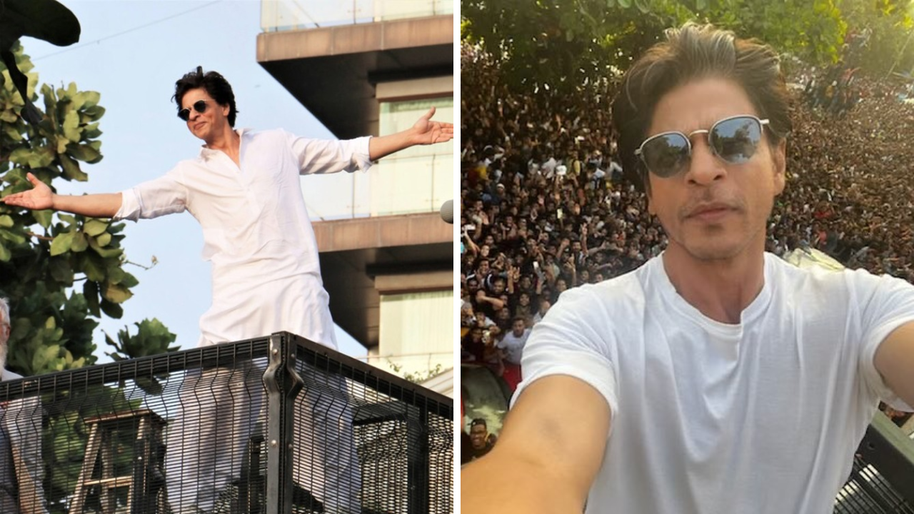 Shah Rukh Khan at his Mumbai residence