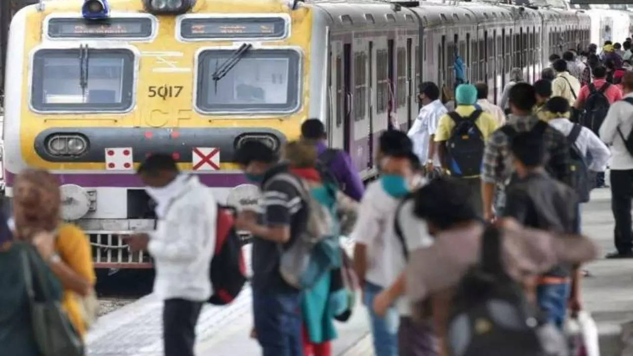 Mumbai local train.