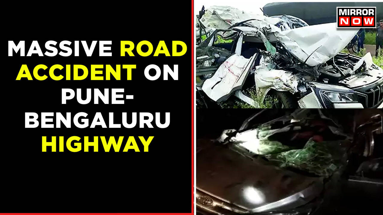 Massive Road Accident On Pune Bangalore Highway, 48 Vehicles PileUp