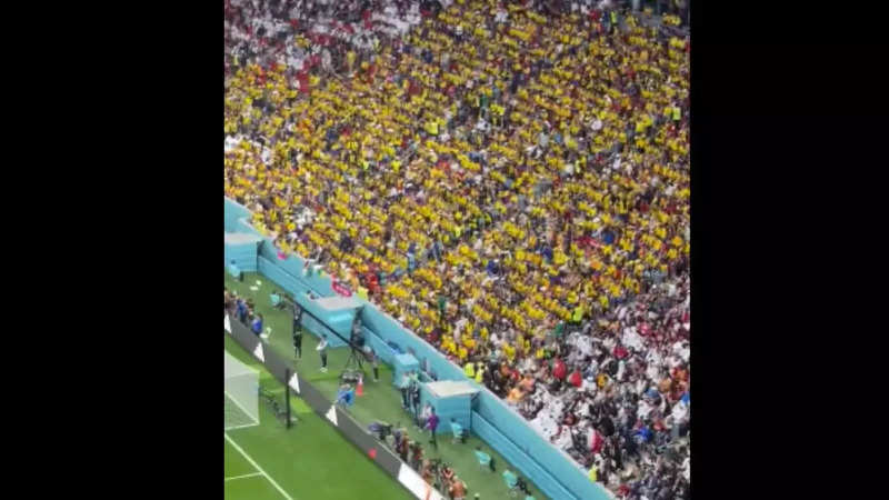 Fans chanted 'we want beer' during the opening game of the FIFA World Cup tournament