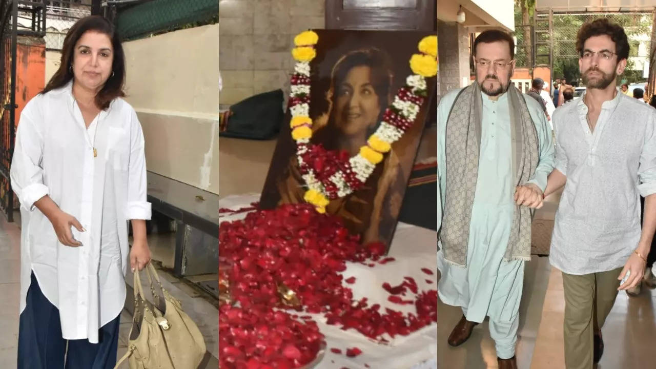 Tabassum prayer meet: Farah Khan, Johnny Lever, Jaaved Jaffery and others pay last respects