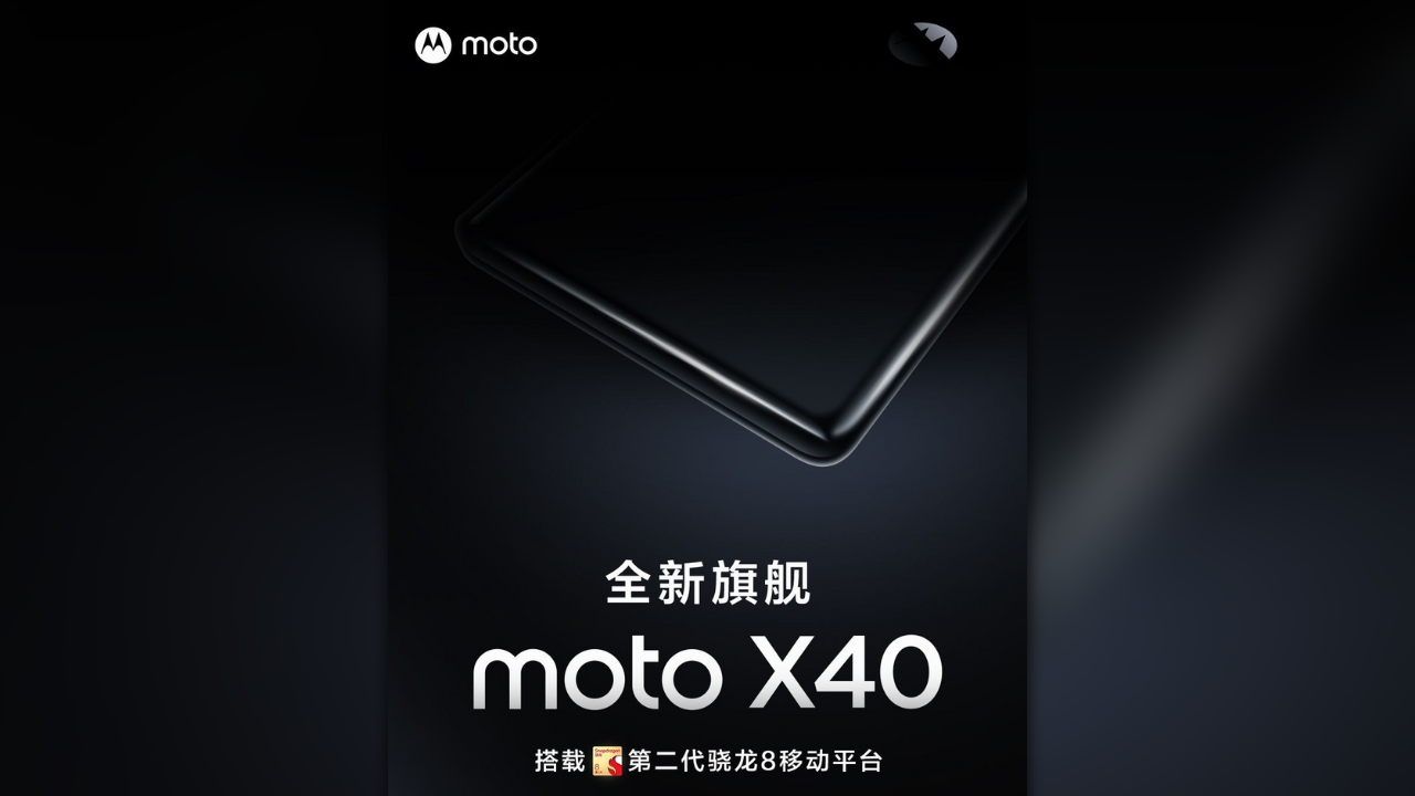 Moto X40 official poster