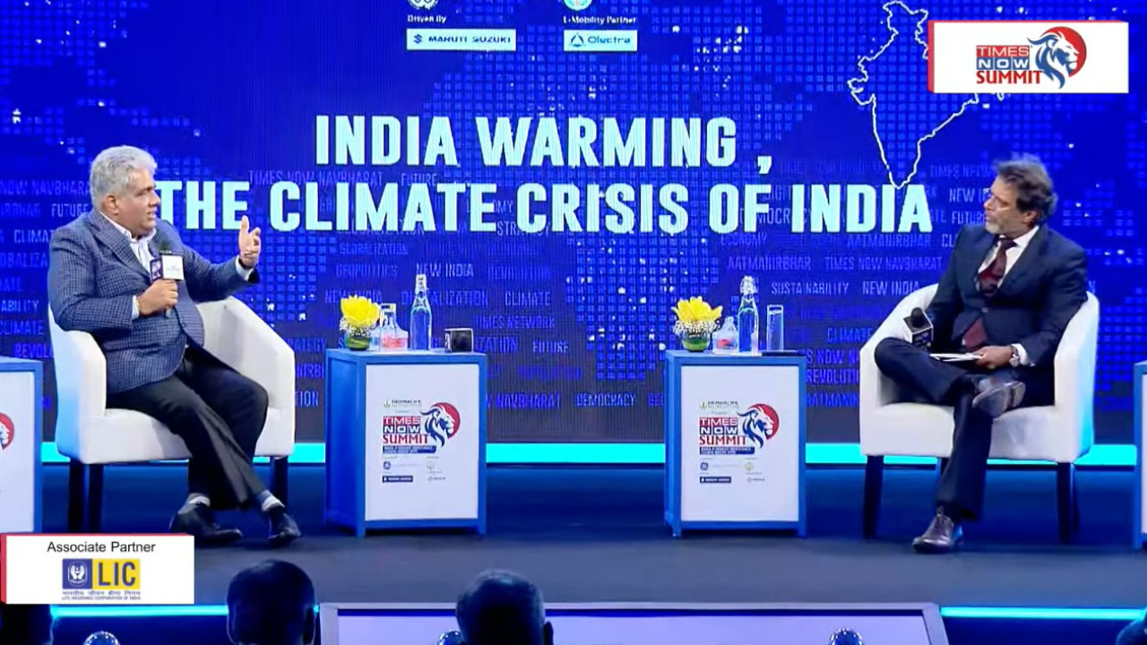 Times Now Summit 2022 'Humans responsible for problem of climate