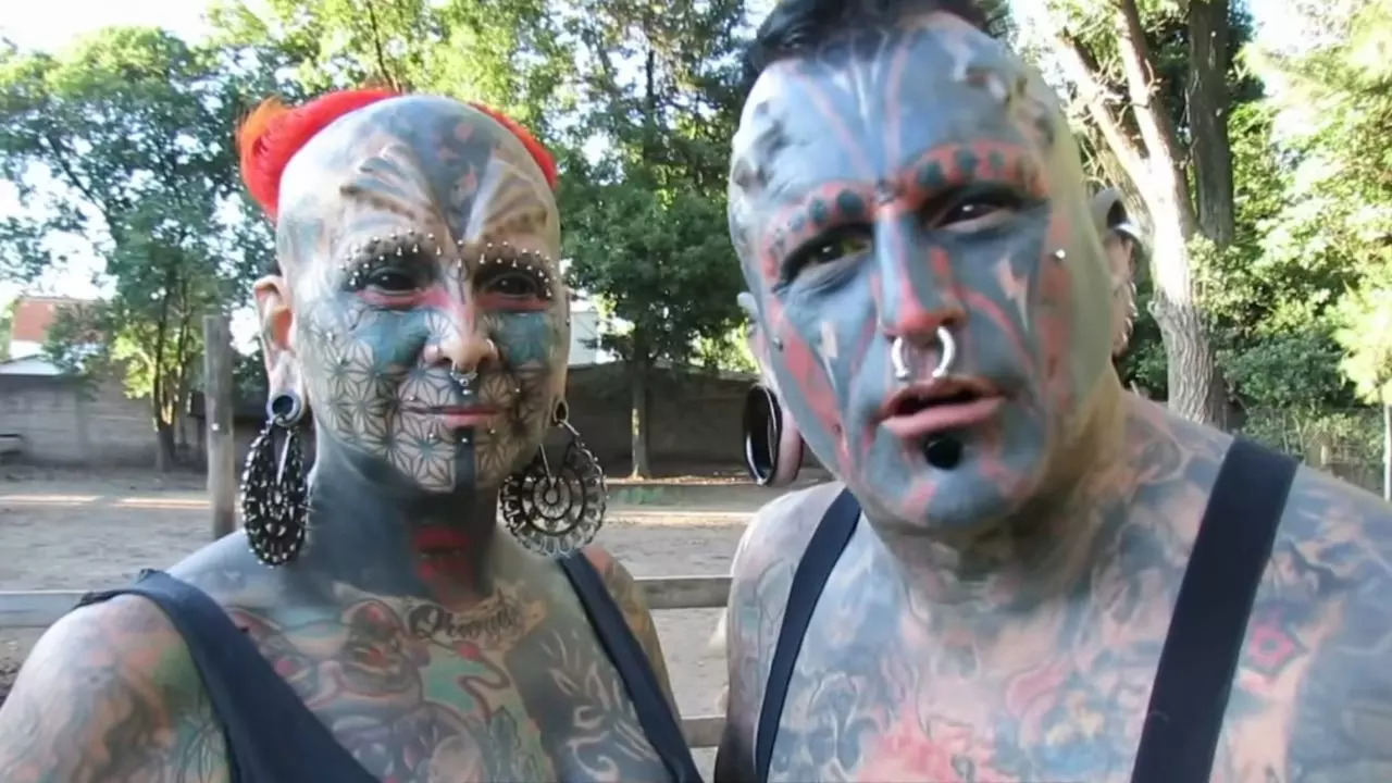 Gabriela Peralta and Victor Hugo Peralta have 98 body modifications - most for a couple | Screengrab from video by Guinness World Records