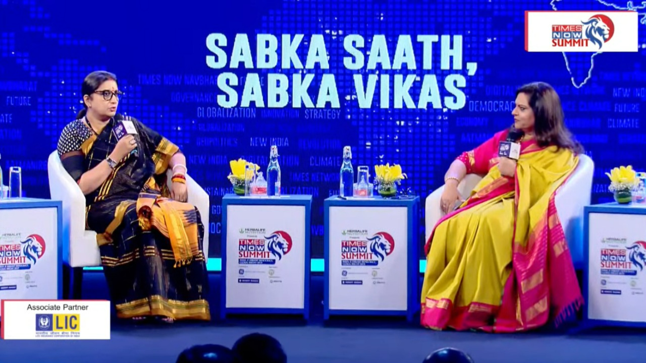 Smriti Irani at Times Now Summit