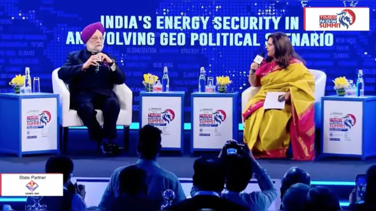 Union Minister Hardeep Singh Puri at Times Now Summit 2022