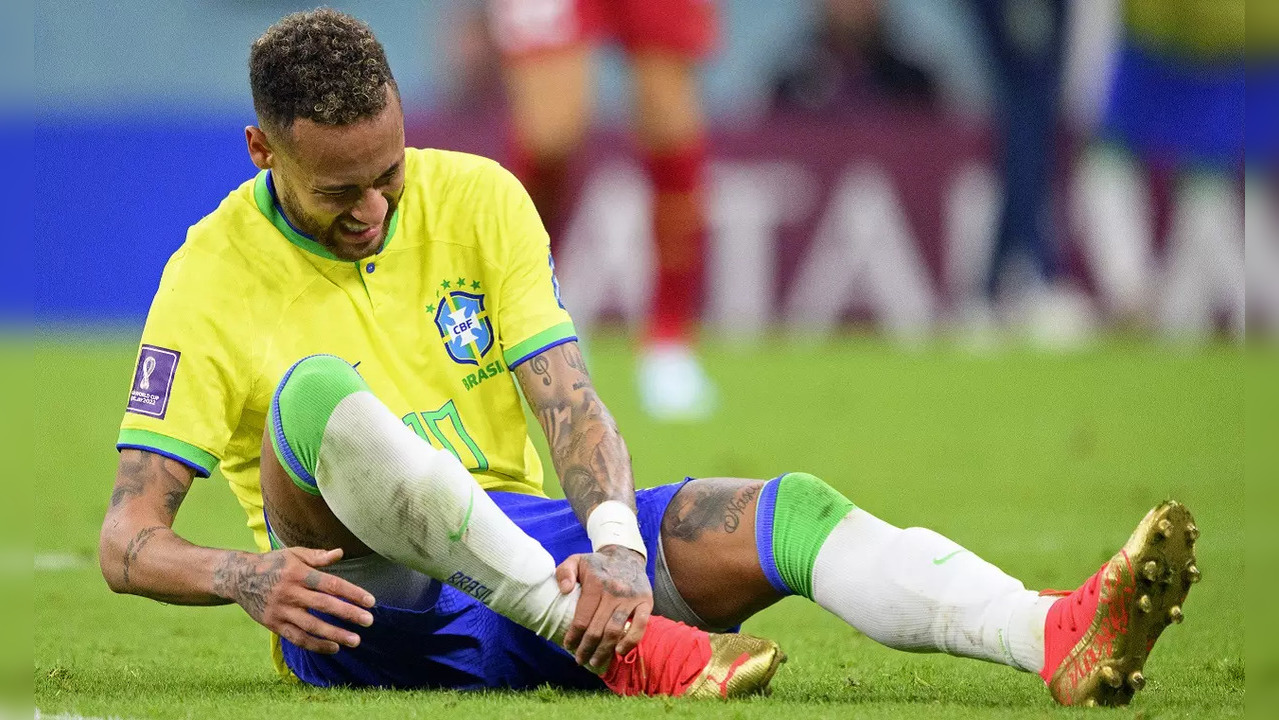 Neymar: FIFA World Cup: Brazil's Neymar suffers ankle sprain, to be ...