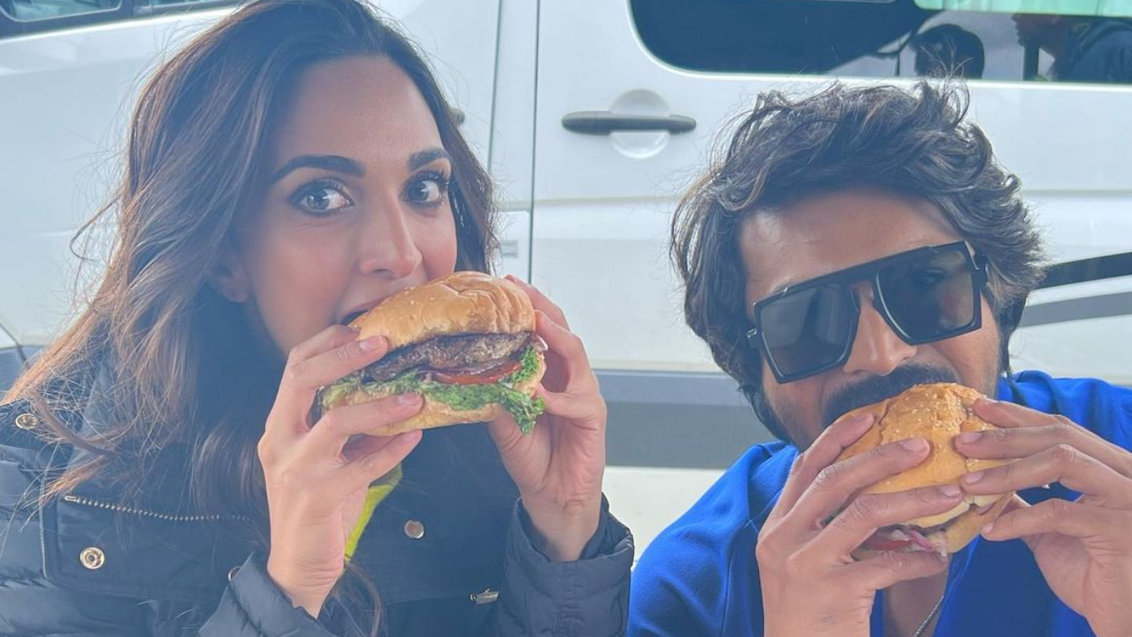 Kiara Advani gorges on burgers with Ram Charan 