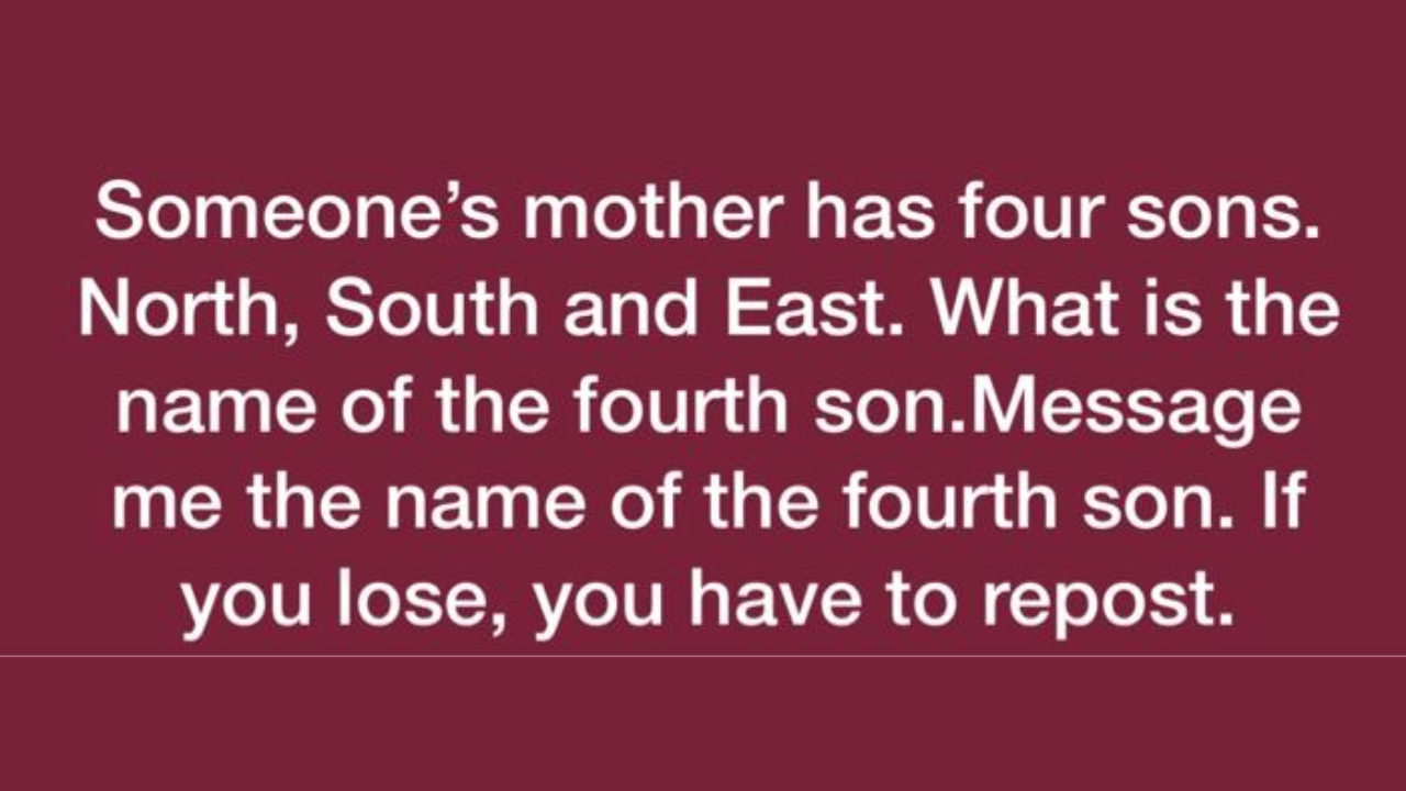 Someones Mother Has Four Sons Check Answer Of The Viral Riddle 
