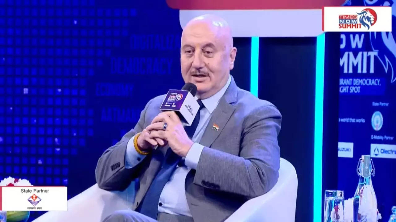 Anupam Kher at Times Now Summit 2022