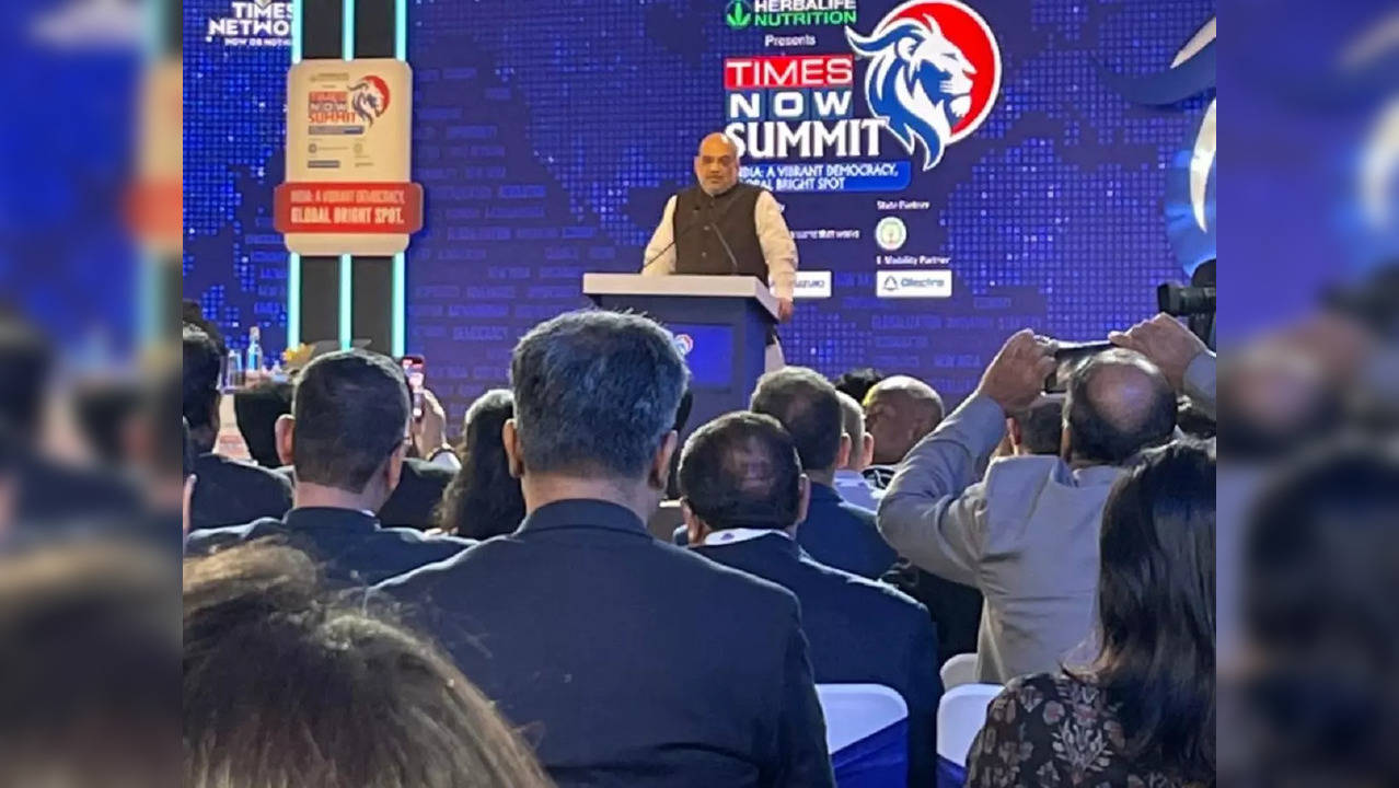 Union Home Minister Amit Shah at the Times Now Summit 2022