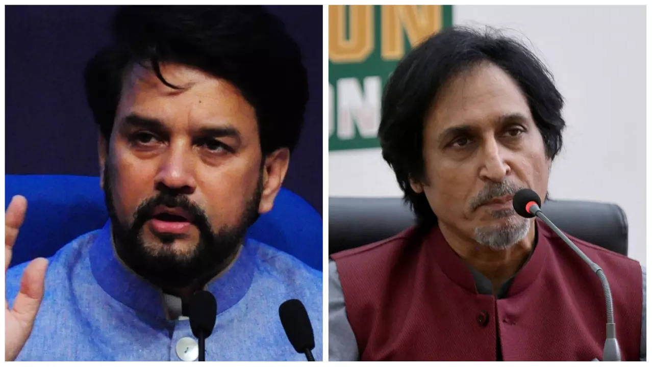 Anurag Thakur Ramiz Raja IANS