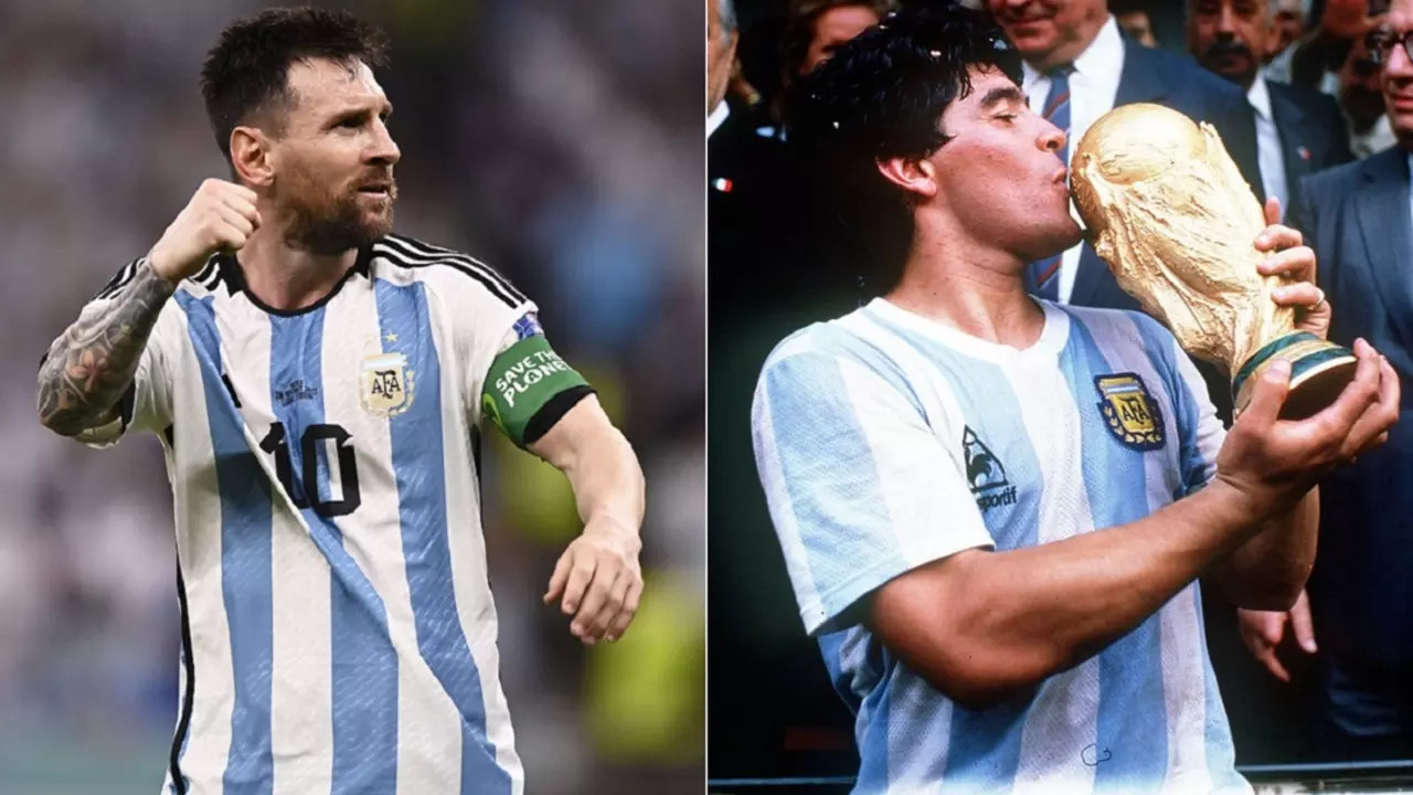 Lionel Messi Diego Maradona