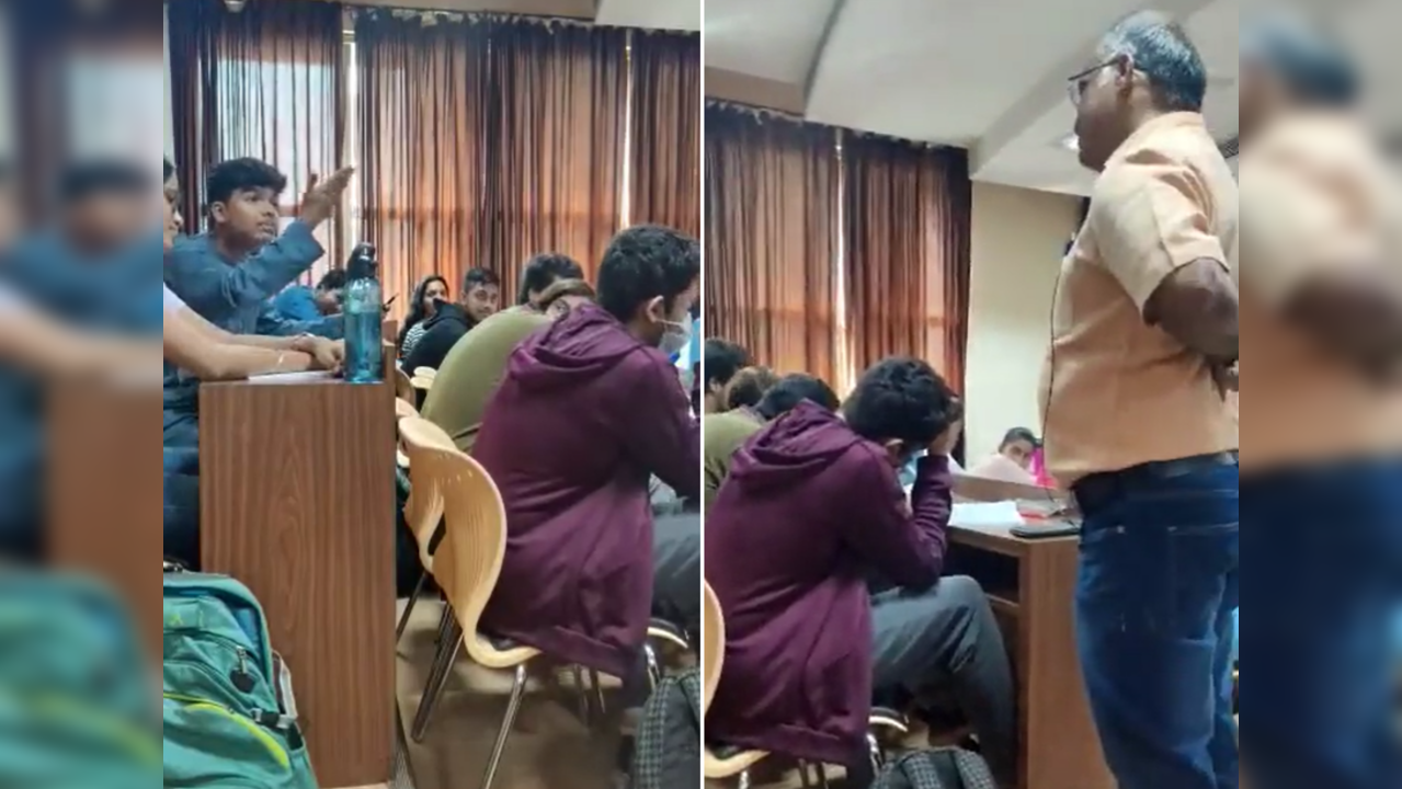 Student confronts teacher