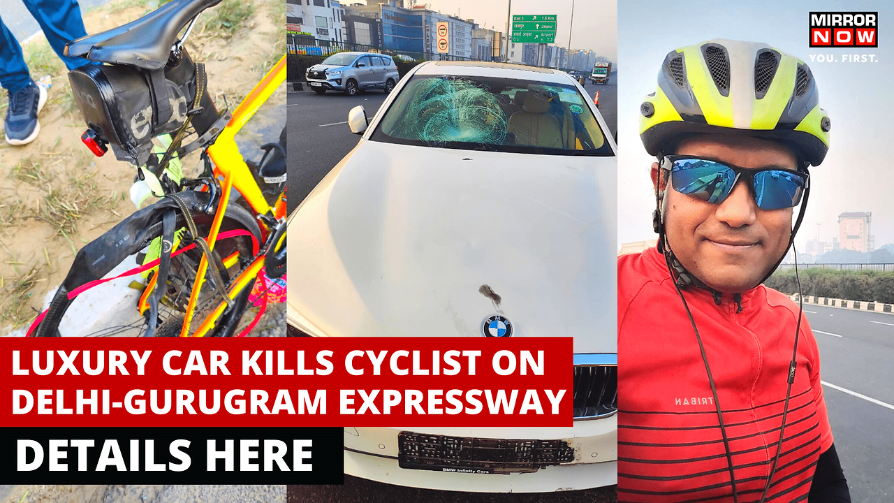 BMW collides with cyclist on Delhi-Gurugram Expressway, cyclist dies ...