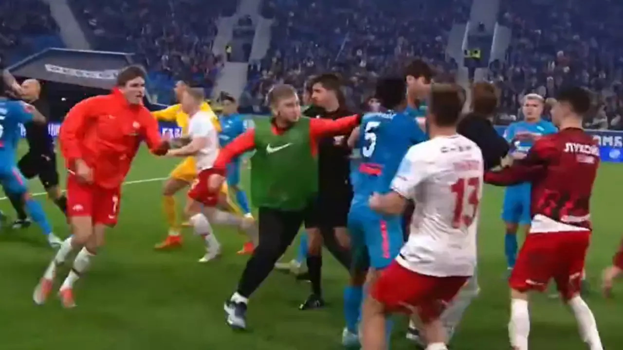 Russian brawl football