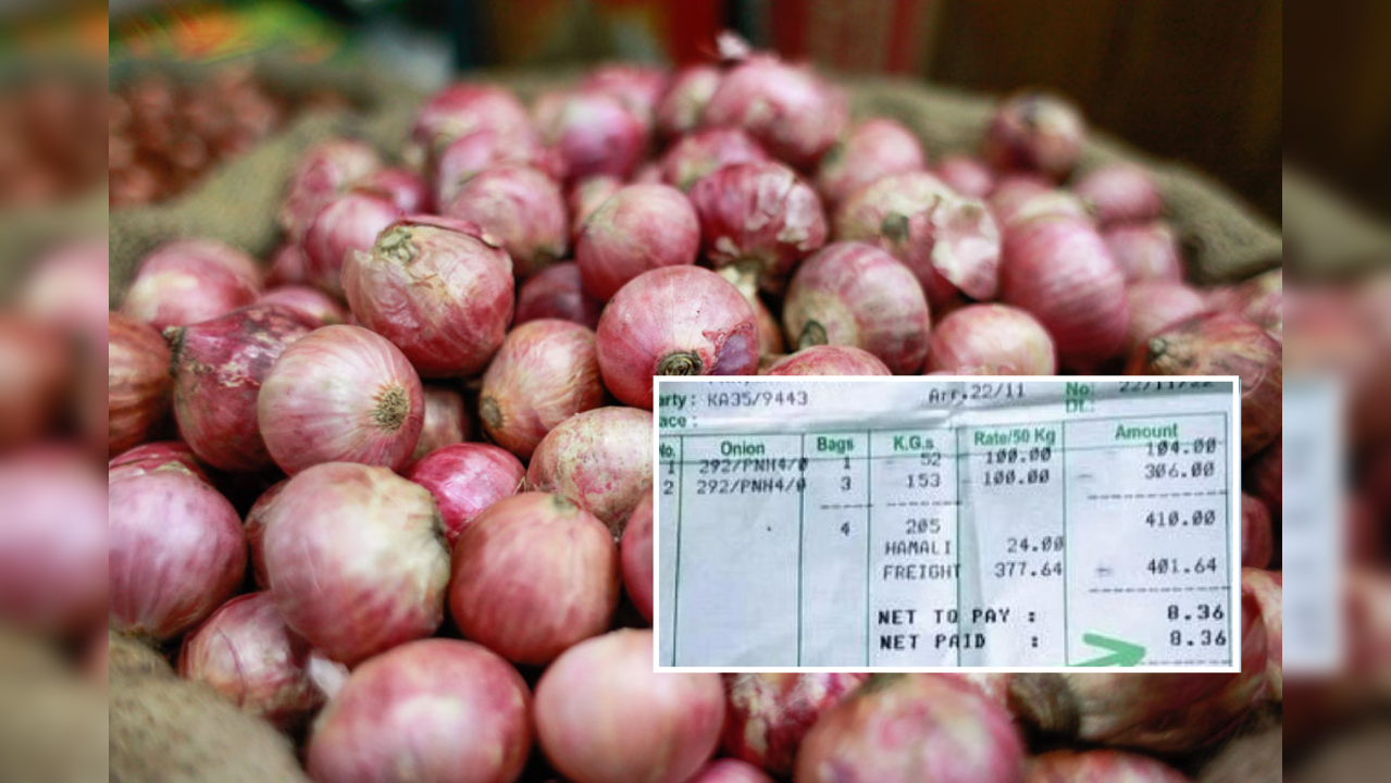 Rs 8 for 205 kgs of onion