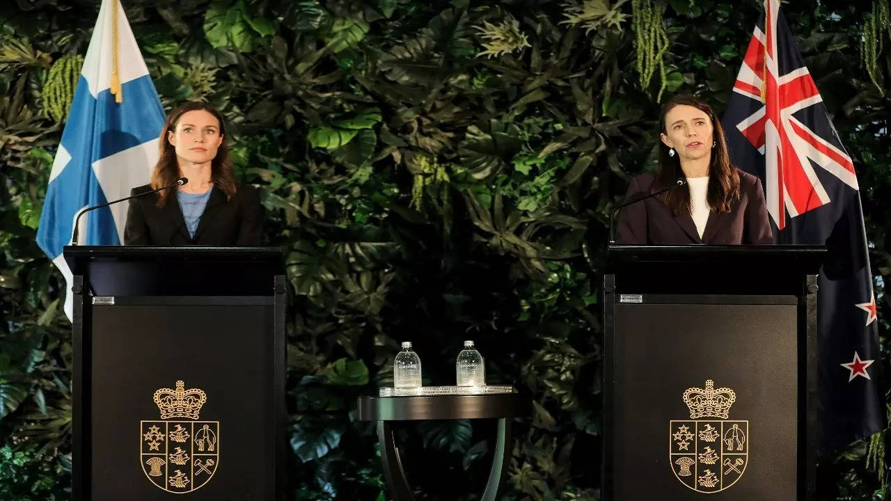 New Zealand PM Jacinda Ardern and her Finnish counterpart Sanna Marin addressed a joint press conference