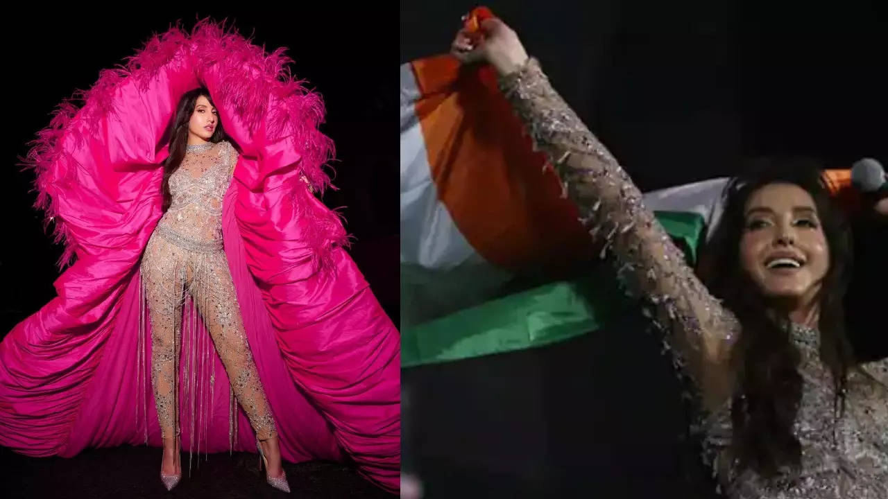 Nora Fatehi Indian Flag