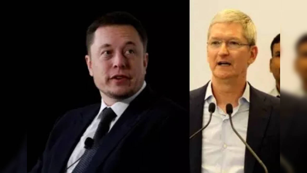 Elon Musk and Tim Cook.