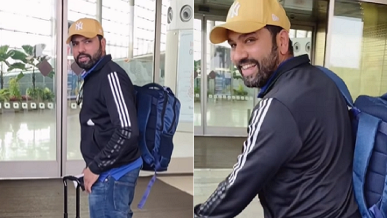 Rohit Sharma at Mumbai airport