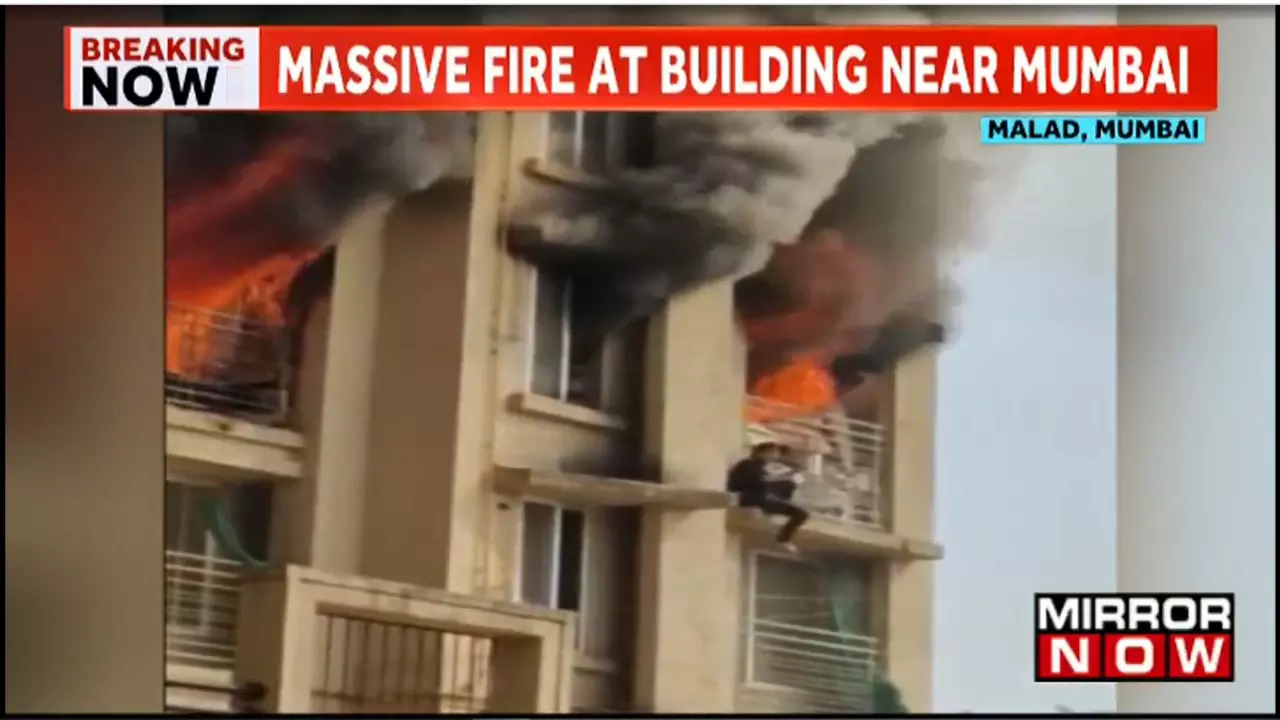 mumbai fire malad building