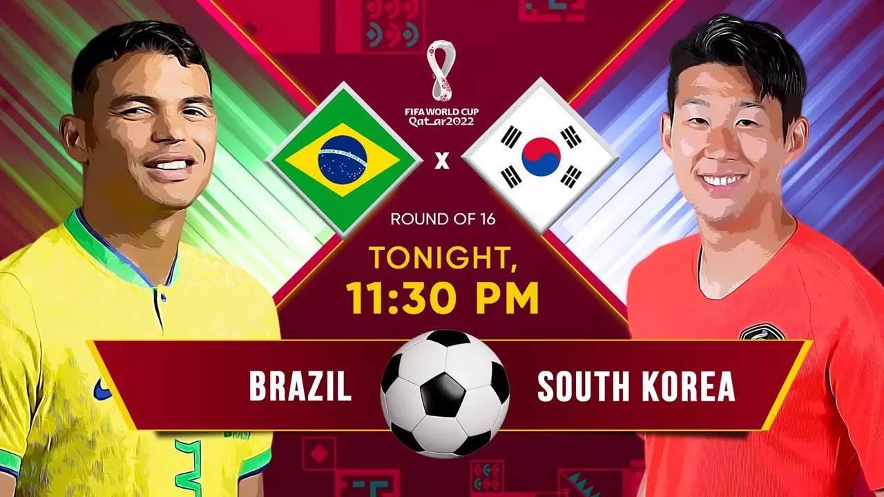 BRA vs KOR FIFA World Cup 2022 match When and where to watch Brazil vs South Korea football live streaming online Technology and Science News, Times Now