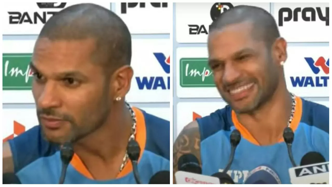 Shikhar Dhawan press conference screengrab