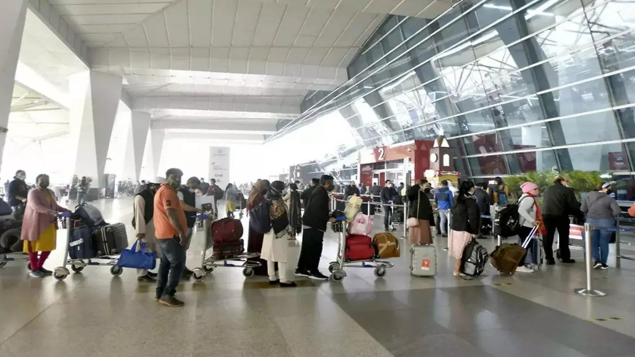 As domestic air travel hits news highs, long queues seen at Delhi ...