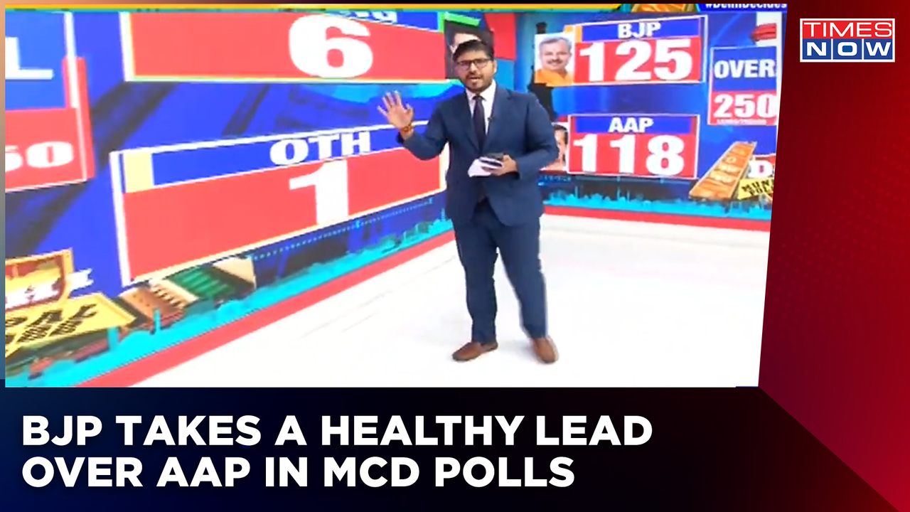 BJP Takes A Lead Over AAP In Early Trends In MCD Election Results | Top Counting Updates | Times Now