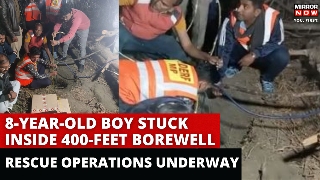 8-Year-Old Boy Stuck Inside 400-Feet Borewell, Rescue Operations ...
