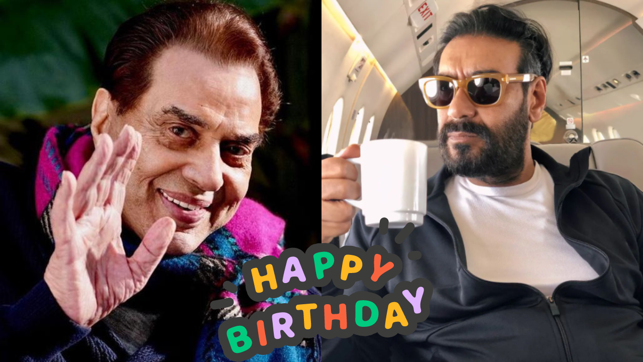 Dharmendra and Ajay Devgn