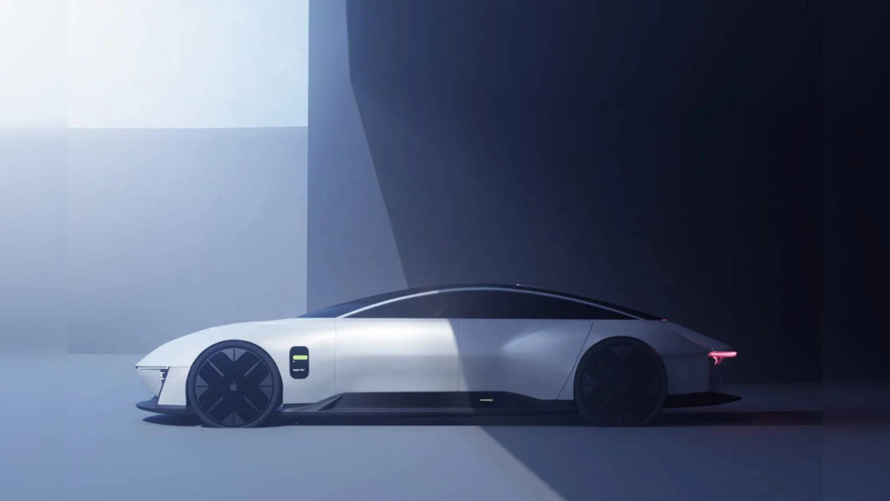 This is a concept design of the Apple Car by Yanko Design