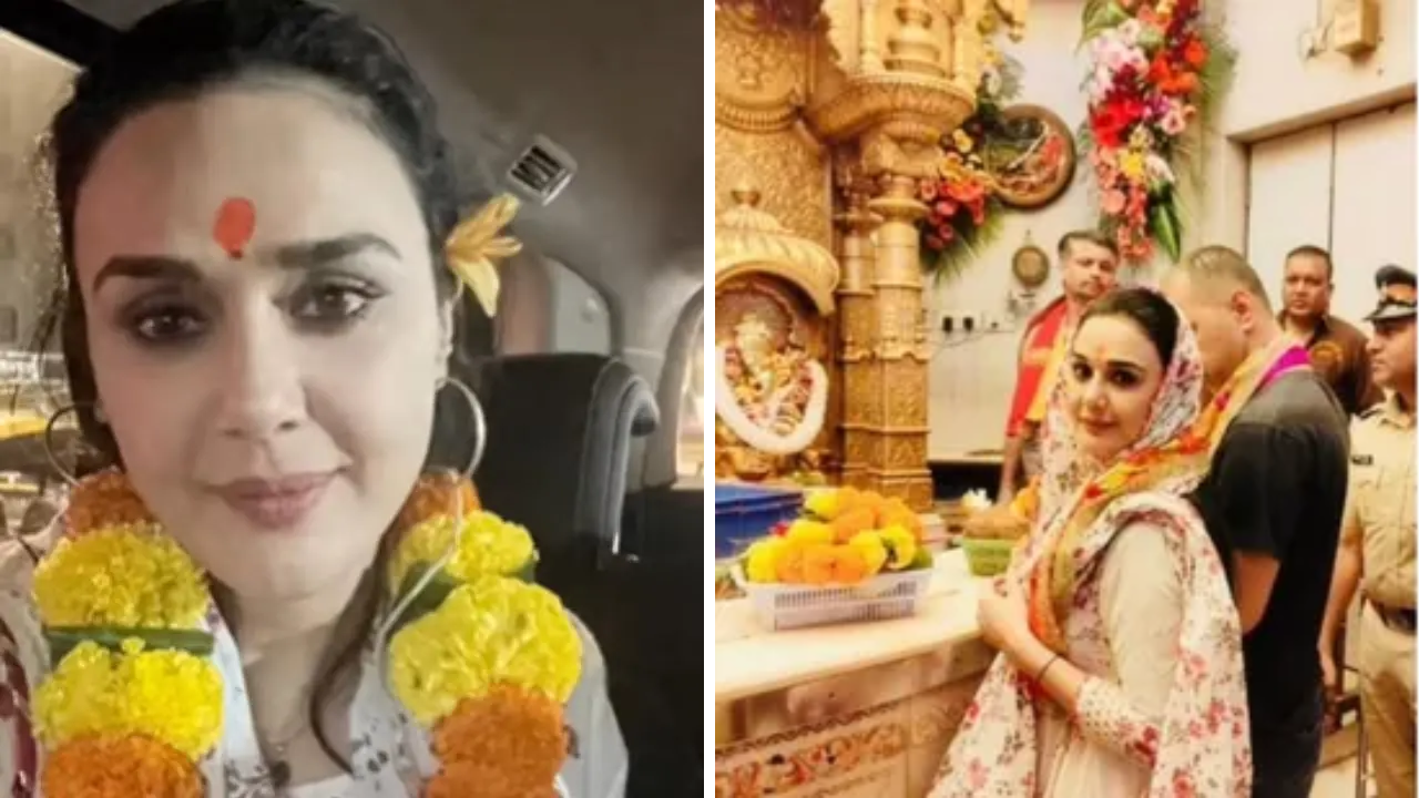 Preity Zinta visits the Siddhivinayak temple