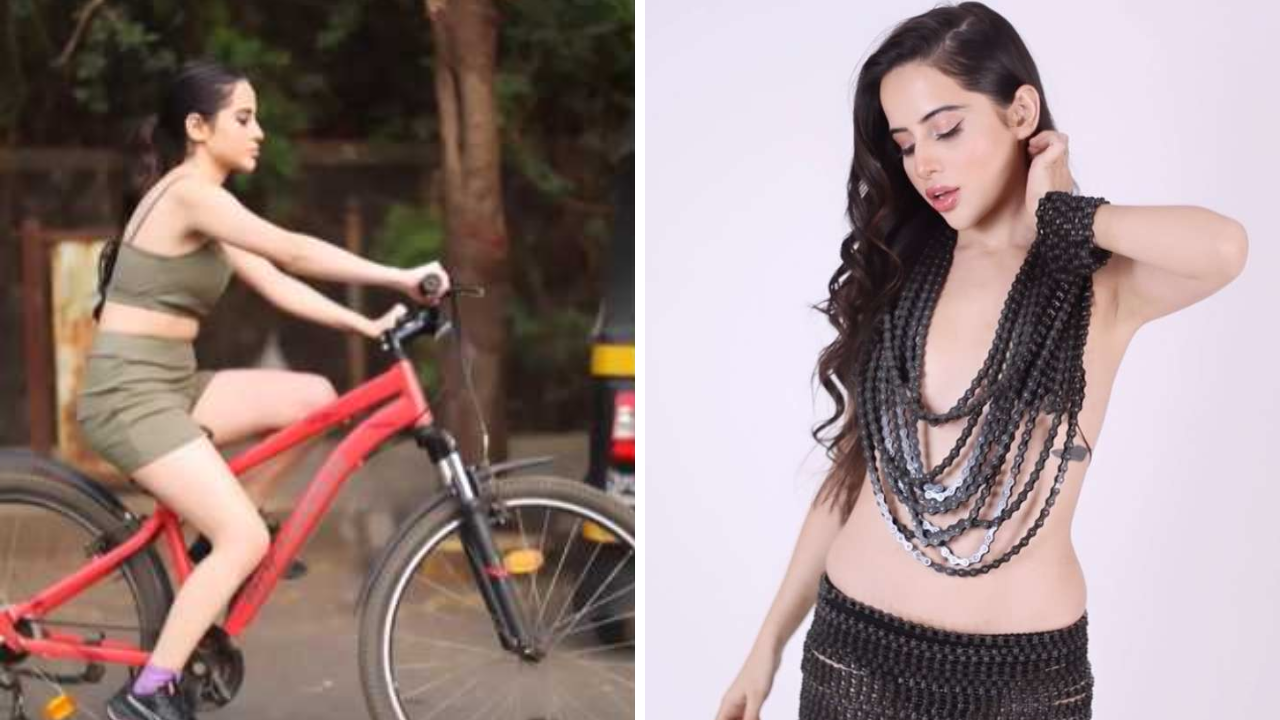 Urfi Javed dons outfit made of cycle chains