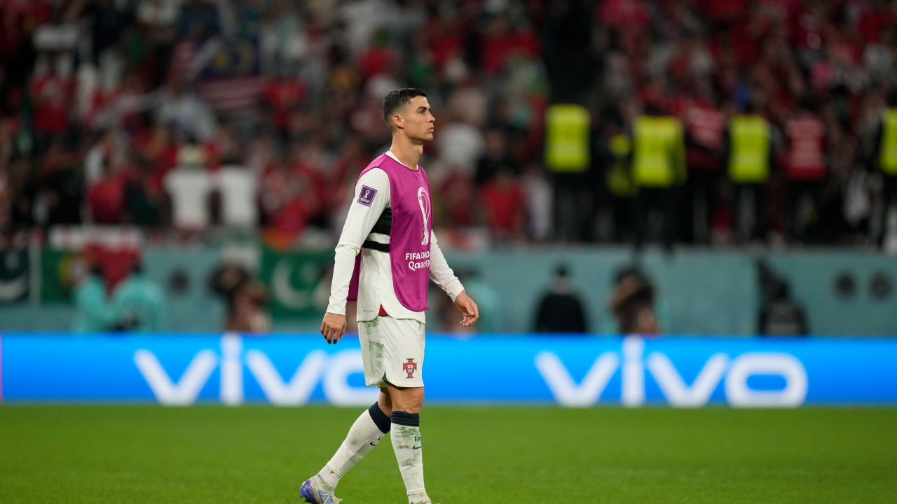 Cristiano Ronaldo Portugal bench AP