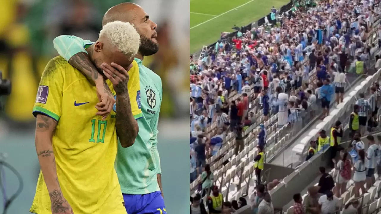 WATCH Argentina fans go wild inside stadium to celebrate Brazil's exit