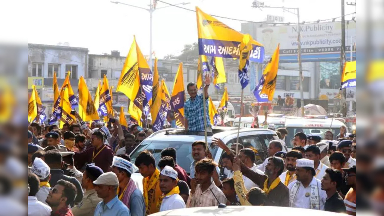 Delhi CM Arvind-Kejriwal in Gujarat