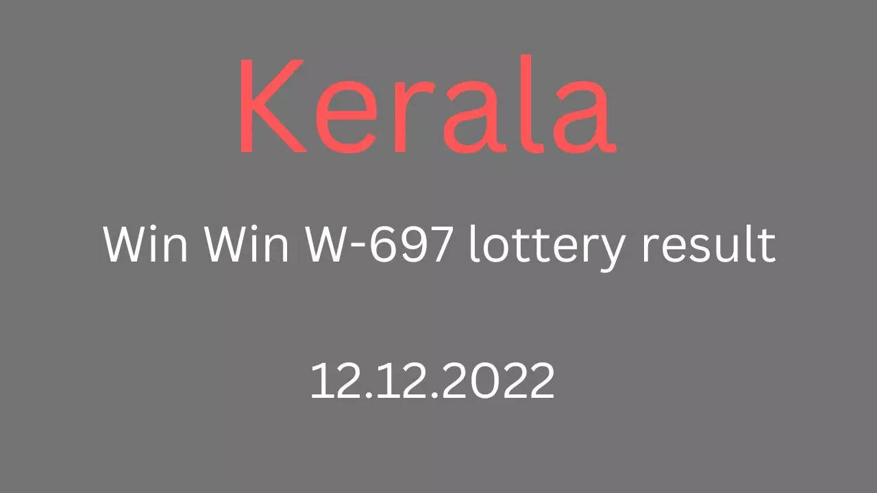 Kerala Lottery Results, Kerala Win-Win W-557 state lottery results  announced; 1st prize Rs 75 lakhs