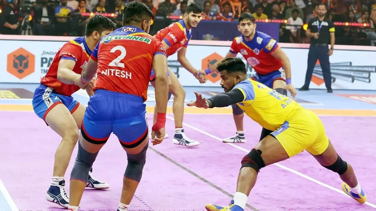 PKL 2022 UP vs CHE Season 9 Kabaddi match live streaming: How to watch UP Yoddhas vs Tamil Thalaivas Pro Kabaddi League match online