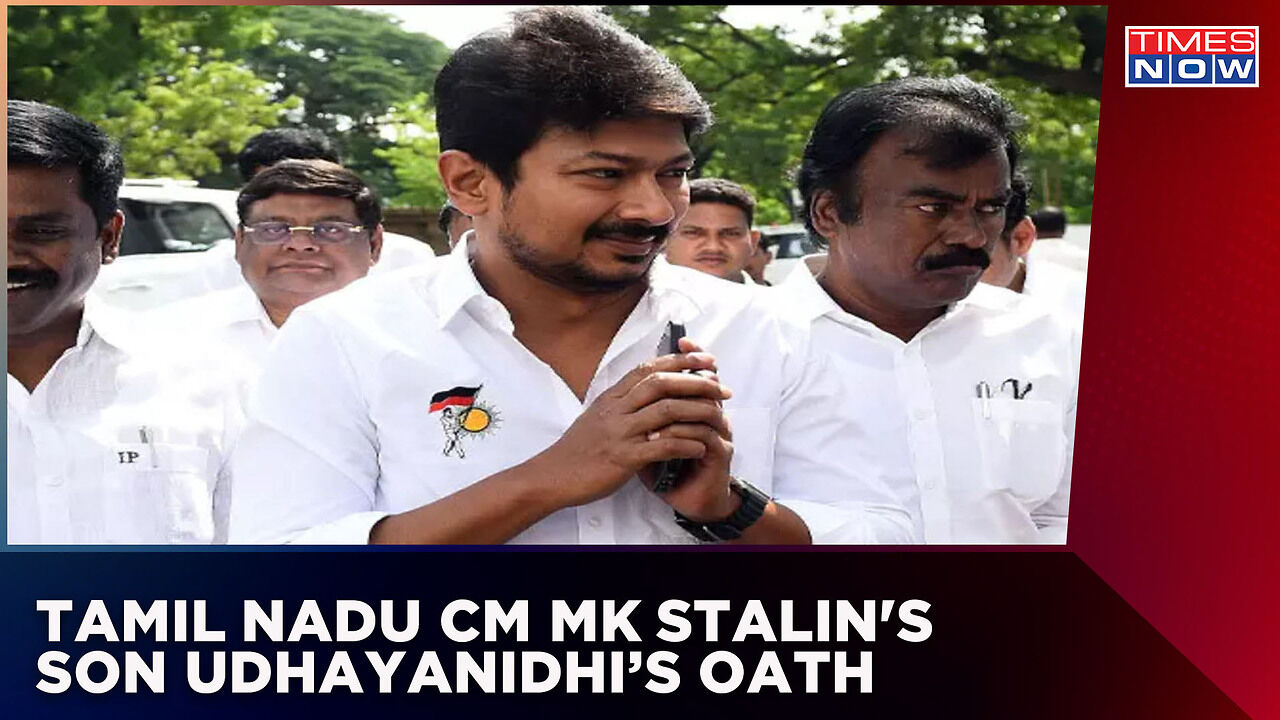Tamil Nadu CM MK Stalin's Son Udhayanidhi Sworn In As Cabinet Minister ...