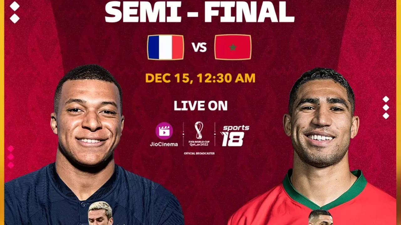 FIFA World Cup Semi-finals 2022 FRA vs MAR Live Streaming Free How to watch France vs Morocco football match on TV, Android and iOS mobile phones Technology and Science News, Times