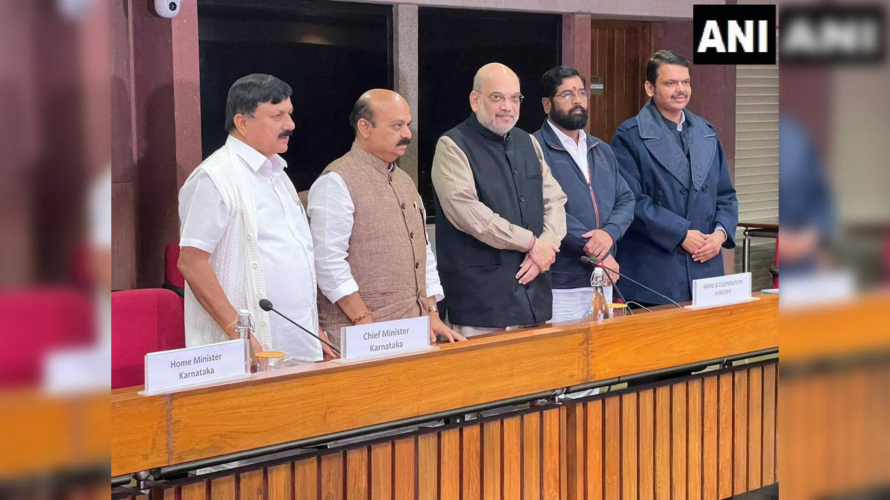 Union Home Minister Amit Shah chaired Karnataka Maharashtra border issue meeting.