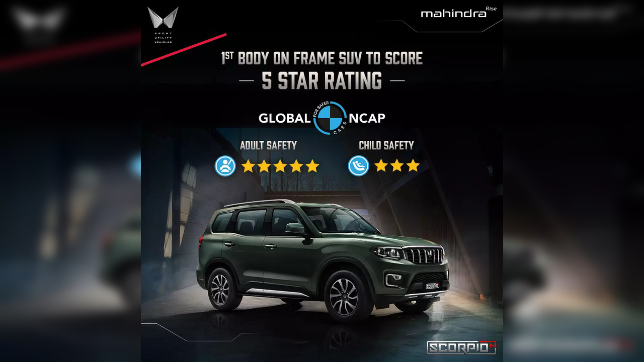 Mahindra Scorpio-N scores full five-stars from GNCAP