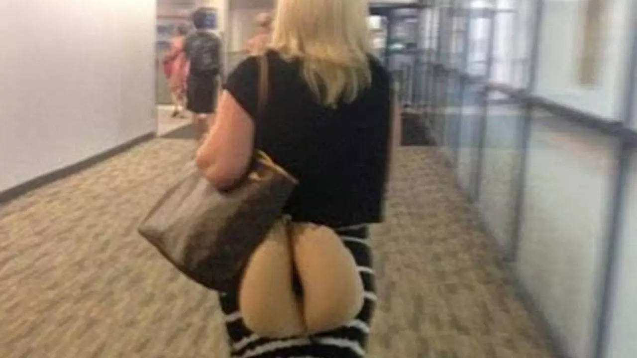 An optical illusion image shows a seemingly X-rated airport moment | Picture courtesy: Twitter