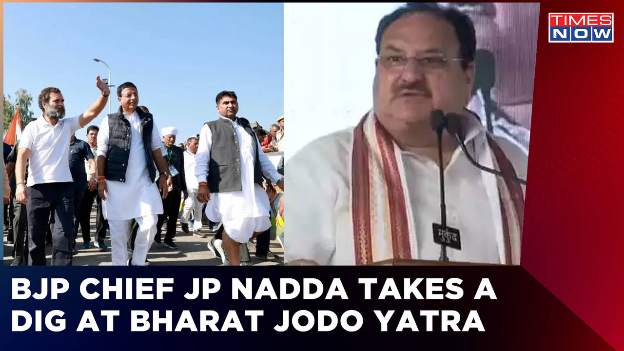 BJP Chief JP Nadda Takes A Dig At Rahul Gandhi's Bharat Jodo Yatra ...