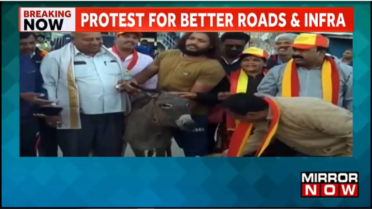 kolar donkey protest