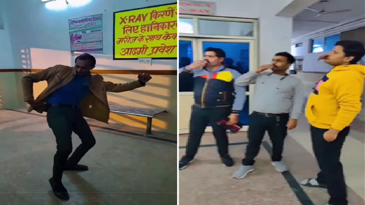 government hospital staff dancing